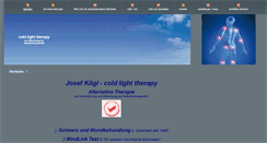Desktop Screenshot of coldlighttherapy.at